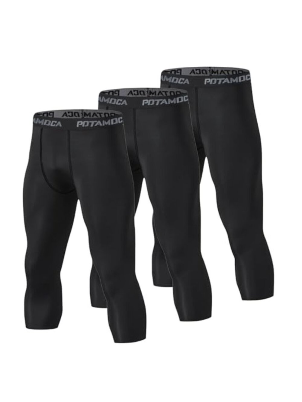3 Pack Men's Compression Pants Athletic Tights Leggings Base Layer for Running